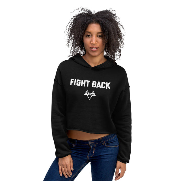 Fight Back Project Womens Crop Hoodie